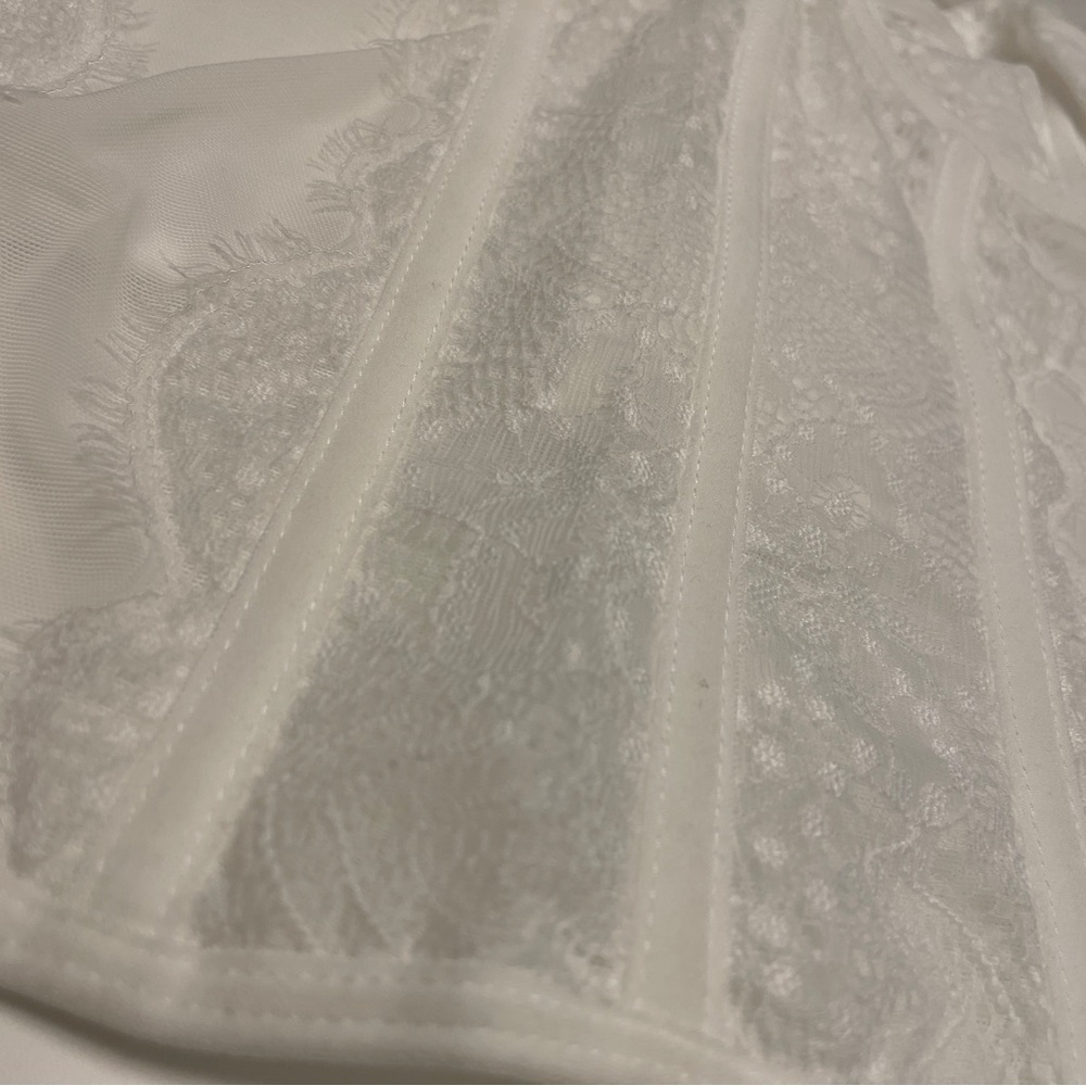 NWT Raxnode White Underwire Bustier M - Picture 4 of 8